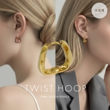 軟骨ピアス フープリングピアスツイスト大人かわいい上品オールサージカルステンレス… | ボディピアス専門店凛RIN | 詳細画像2 