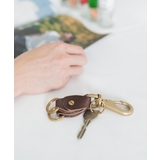 ブラウン | キーホルダー ダブルリング 真鍮 | Rocky Monroe