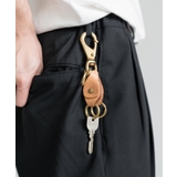 ヌメ | キーホルダー ダブルリング 真鍮 | Rocky Monroe