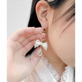 クリスタルムーンリボンピアス | ROJITA | 詳細画像8