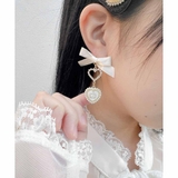 クラシカルパールリボンピアス | ROJITA | 詳細画像1