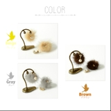 コットンパール ふわふわ ファーピアス | SEMSアクセサリー | 詳細画像3