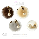 コットンパール ふわふわ ファーピアス | SEMSアクセサリー | 詳細画像4