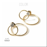 ゴールド | ダブル リング ジルコニア | SEMSアクセサリー