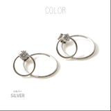 シルバー | ダブル リング ジルコニア | SEMSアクセサリー