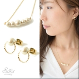 コーディネートセット コットンパール ネックレス6mm | SEMSアクセサリー | 詳細画像1