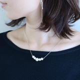 シルバー | コーディネートセット コットンパール ネックレス | SEMSアクセサリー