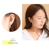 ひねり フープ ピアス | SEMSアクセサリー | 詳細画像3 