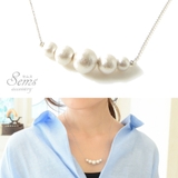 ホワイト コットンパール ネックレス | SEMSアクセサリー | 詳細画像1 