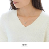 シルバー | 小ぶり V字型 ネックレス | SEMSアクセサリー
