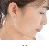 シルバー | ドロップ ピアス 金属アレルギー | SEMSアクセサリー