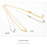 小ぶり V字型 ネックレス | SEMSアクセサリー | 詳細画像2
