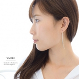 シルバー | シンプル キラキラ フック | SEMSアクセサリー