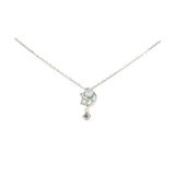 SILVER rhodiumメッキ | ドロップモチーフネックレス | Samantha Tiara