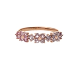 SILVER PGメッキ | フラワーモチーフバンド リング | Samantha Tiara