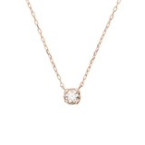 K18 SPG(PG) | K18 SPG 一粒ダイヤモンドネックレス(中) | Samantha Tiara