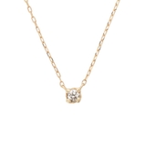 K18 YG | K18 YG 一粒ダイヤモンドネックレス(小) | Samantha Tiara