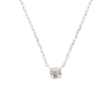 K18 WG | K18 WG 一粒ダイヤモンドネックレス(小) | Samantha Tiara