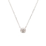 K18 WG | K18 WG 一粒ダイヤモンドネックレス(中) | Samantha Tiara