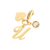 ゴールド | シンプルイニシャル ファスナーチャーム Ｕ | Samantha Thavasa Petit Choice