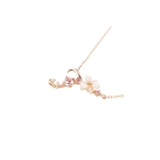 K18 SPG フラワーレターズイニシャルネックレス 小 (T) | Samantha Tiara | 詳細画像2