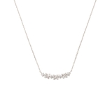 SILVER rhodiumメッキ | フラワーモチーフバンド ネックレス | Samantha Tiara