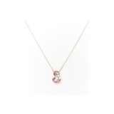 K18 SPG(PG) | K18 SPG フラワーレターズイニシャルネックレス 大 (S) | Samantha Tiara