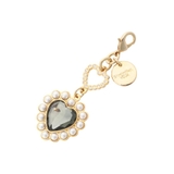 ブラック | カラーパールハートファスナーチャーム | SAMANTHAVEGA