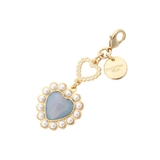 ライトブルー | カラーパールハートファスナーチャーム | SAMANTHAVEGA