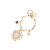 ピンク | カラーパールハートバッグチャーム | SAMANTHAVEGA