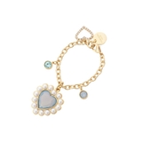 ライトブルー | カラーパールハートバッグチャーム | SAMANTHAVEGA