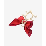 レッド | 《推し事》金具付きビジューリボンチャーム | & chouette