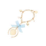 ハートビジュー付きカラーイニシャルバッグチャーム K | & chouette | 詳細画像2 