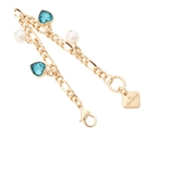 ハートビジュー付きカラーイニシャルバッグチャーム K | & chouette | 詳細画像3 