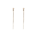 K10 YG | K10 YG シンプルロングイヤリング | Samantha Tiara