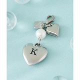 シルバー | イニシャルハートファスナーチャーム K | & chouette