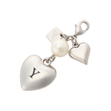 シルバー | イニシャルハートファスナーチャーム Y | & chouette