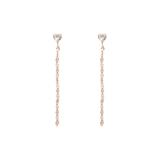 K10 PG | K10PG ハートストーンチェーンピアス | Samantha Tiara