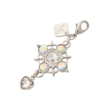 シルバー | クリスタル スウィングハートファスナーチャーム | & chouette