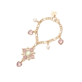 ピンク | クリスタル スウィングハート バッグチャーム | & chouette