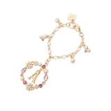 ゴールド | フラワーサークルイニシャルチャームA | & chouette