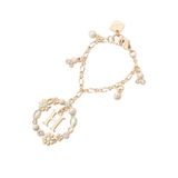 ゴールド | フラワーサークルイニシャルチャームH | & chouette