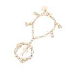 ゴールド | フラワーサークルイニシャルチャームT | & chouette