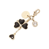 ブラック | クローバーモチーフ ファスナーチャーム | Samantha Thavasa