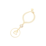 ホワイト | サークルイニシャルチャームE | & chouette