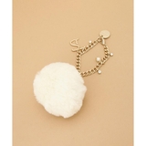 オフホワイト | ソフトファーロゴチャーム | Samantha Thavasa