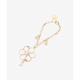 ゴールド | フラワービジューイニシャルチャーム(S) | SAMANTHAVEGA