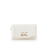 ホワイト | ラメフラワービジュー キーケース | Samantha Thavasa Petit Choice