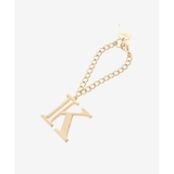 ゴールド | サイドビジューイニシャルバッグチャーム(K) | SAMANTHAVEGA