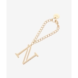 ゴールド | サイドビジューイニシャルバッグチャーム(N) | SAMANTHAVEGA